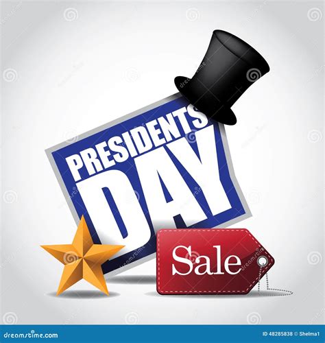Presidents Day Sale Icon stock vector. Illustration of national - 48285838