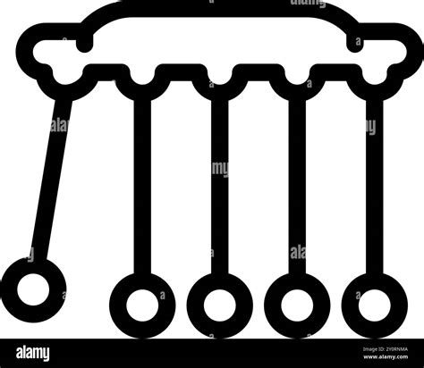 Classic physics apparatus illustrating the conservation of momentum and energy Stock Vector ...