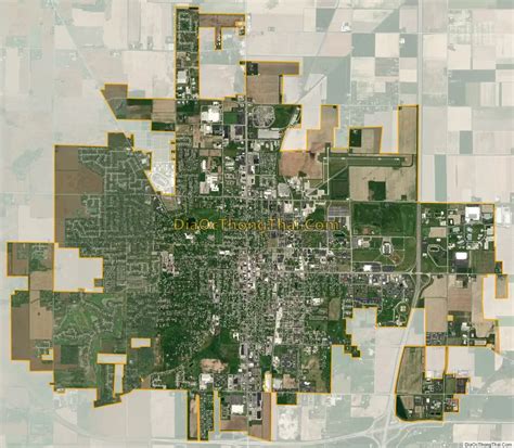 Map of Bowling Green city, Ohio - Thong Thai Real