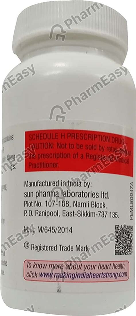 Aztor 40 MG Tablet (90): Uses, Side Effects, Price, Dosage ...