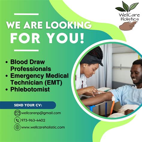 🚑 Join Our Team as a Blood Draw Professional, EMT, or Phlebotomist ...