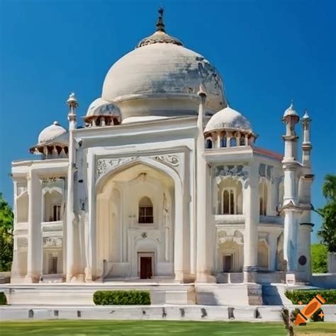 Frontal view of an elegant mediterranean-style architectural building