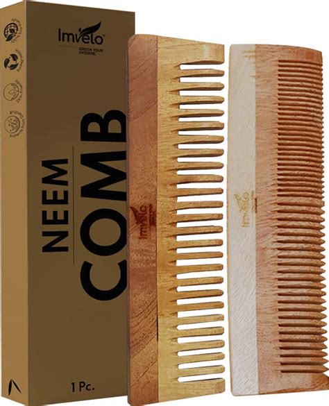 Buy IMVELO NEEM WOODEN COMBS | 1 FINE + 1 DUAL TOOTH + 1 WIDE TOOTH ...