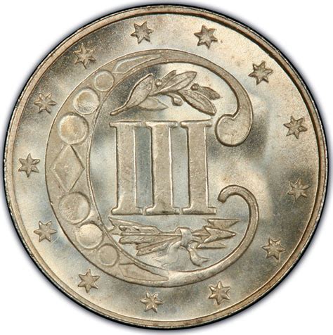 Three Cents 1863, Coin from United States - Online Coin Club