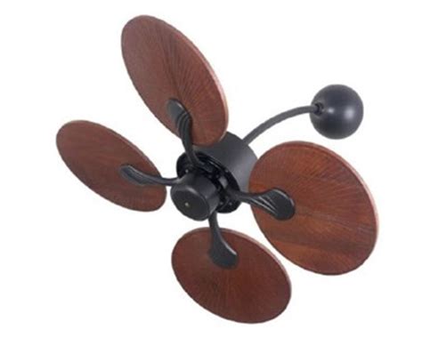 JS-LXR Tropical AC 32" Wall Designer Fans D0018-Matt Black Motor & Dar