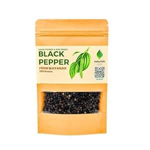 Naturish Elite’s Black Pepper Whole | Kerala Peppercorns – Pure ...