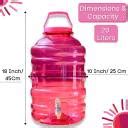TECHVIDA Water Can with Tap - Water Jar 20 Liter Bottled Water ...