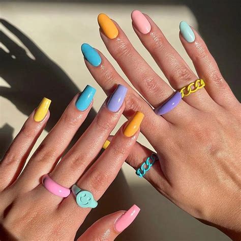 Shop Pastels - Long Round - Press on Nails – Vegan, Clean & Effortless ...