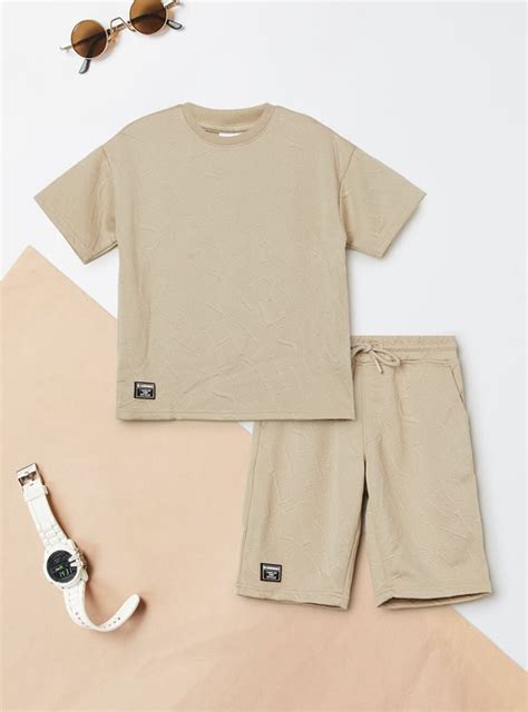 Buy Boys Textured Shorts Set Online at just Rs. 999.0 - 1000015586628 ...