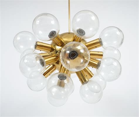 J.T. Kalmar Waterfall Chandelier Crystal Glass and Nickel Brass ...