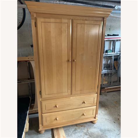 Bellini Children's Jessica Armoire Natural Finish - AptDeco