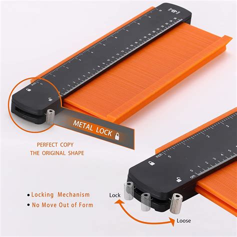 Buy NC Contour Gauge (10 Inch) Profile Tool-Metal Lock,Precisely Copy ...