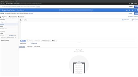 The Load BigQuery Jobs button in the BigQuery jobs informationtable