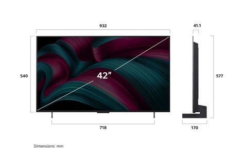 42 吋 LG OLED evo AI C5 4K 智能電視 - OLED42C5PCA.AHKG | LG HK