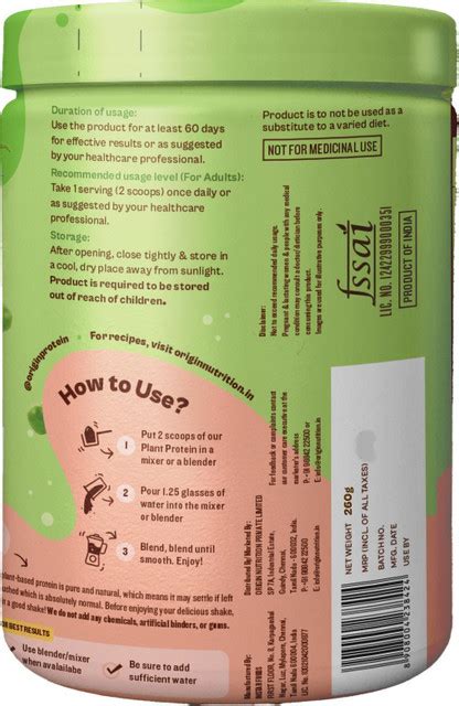 Origin Nutrition NaturalProtein with 25g/Serving, Muscle Gain and ...