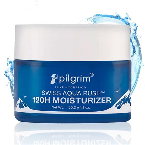 Pilgrim Swiss Aqua Rush™ 120H Moisturizer for face| Crafted with ...