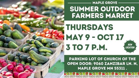 Maple Grove Farmers Market, 9060 Zanzibar Ln N, Maple Grove, MN 55311 ...