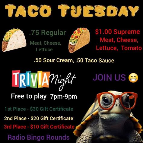 Taco Bout a Fun Night!, 104 north 2nd ave, Beech Grove, IN, 4 February ...