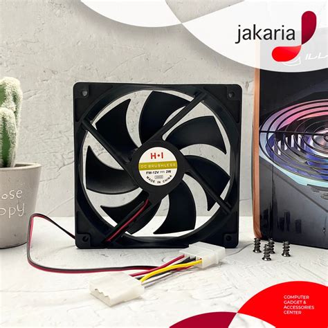 Jual Fan Kipas Casing PC Hitam 12 cm 12cm 120mm Kipas Fan Cooler ...