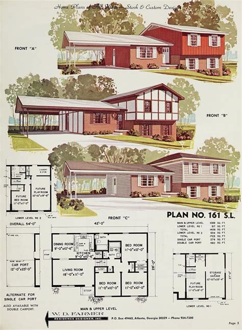 The most popular 1970s house plans: Ranch, contemporary, split levels ...