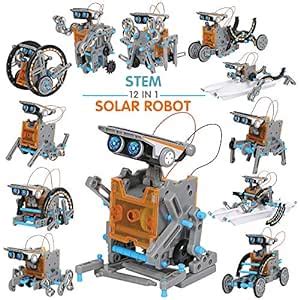 Buy JOYIN Solar Robot Toys 12 in 1 Educational STEM Learning Science ...