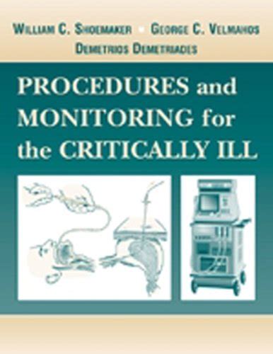 Buy Procedures and Monitoring for the Critically Ill Book Online at Low ...