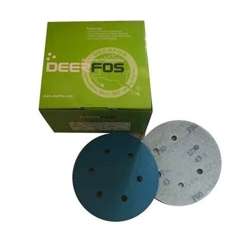 Deerfos SA331 Film Sanding Disc Wet & Dry 6 holes, 6", Pack of 10 ...