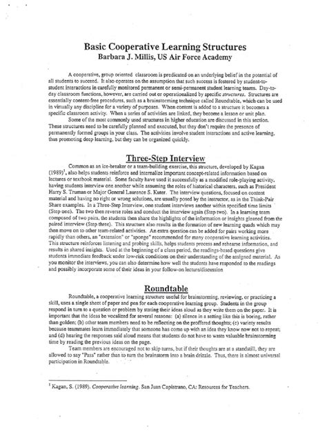 Co-operative Learning Structures 的图像结果