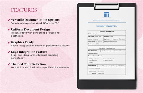 Image result for Transcript Request Form Example