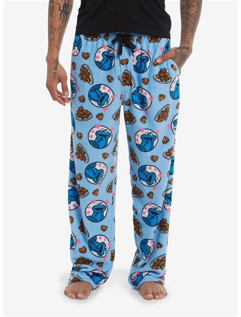Sesame Street Cookie Monster Fuzzy Pajama Pants | Her Universe