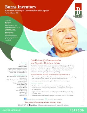 Fillable Online Burns Inventory Fax Email Print - pdfFiller