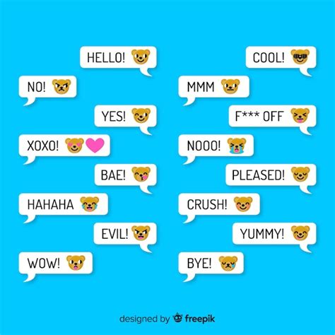 Messages with emojis Vectors - Download Free High-Quality Vectors ...