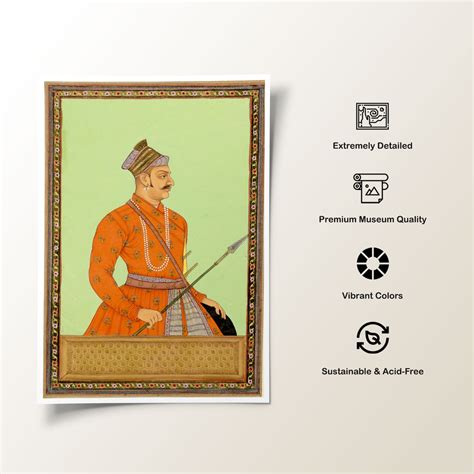 Portret van Raja Bhao Sing Rajput: Buy Classical Indian Miniature ...