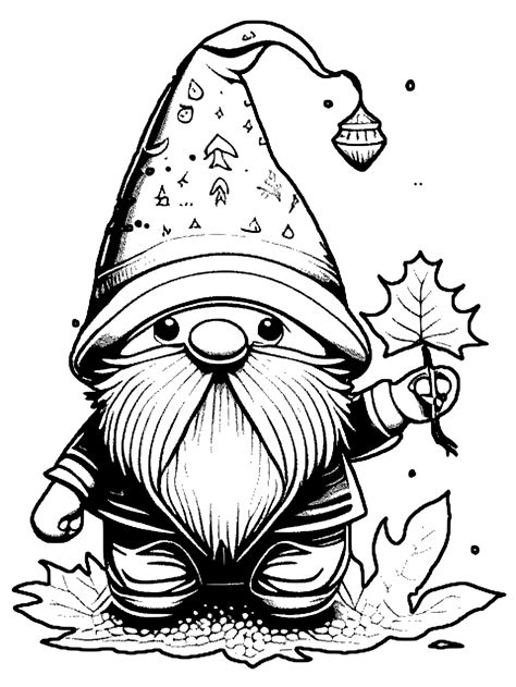 Gnome Coloring Pages