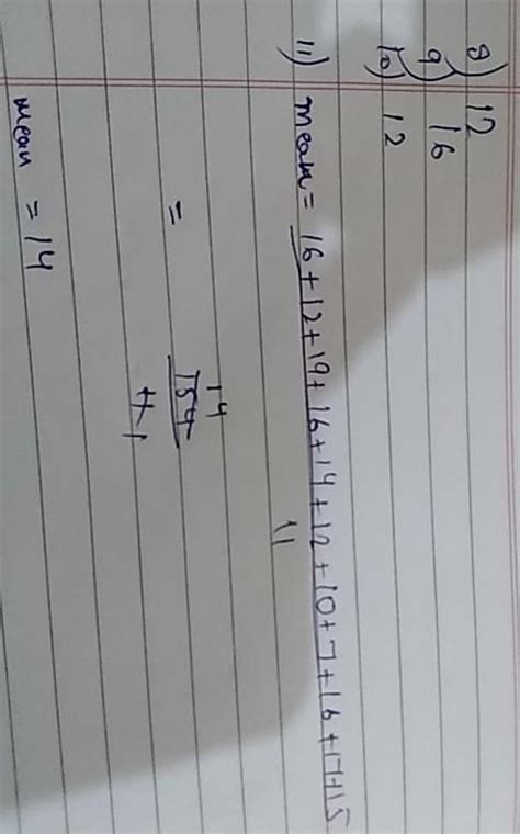 A girl scored the following marks in various class tests, each test ...