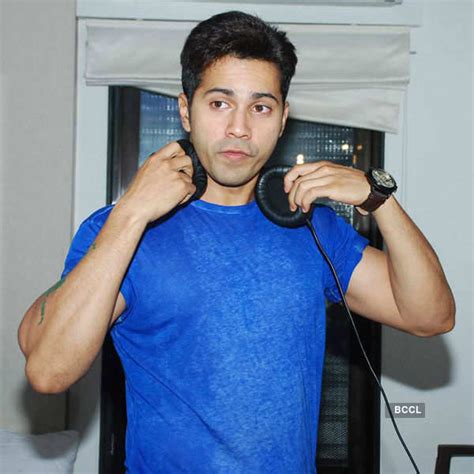 Varun Dhawan during the rap song recording of film ABCD 2 at Sachin ...