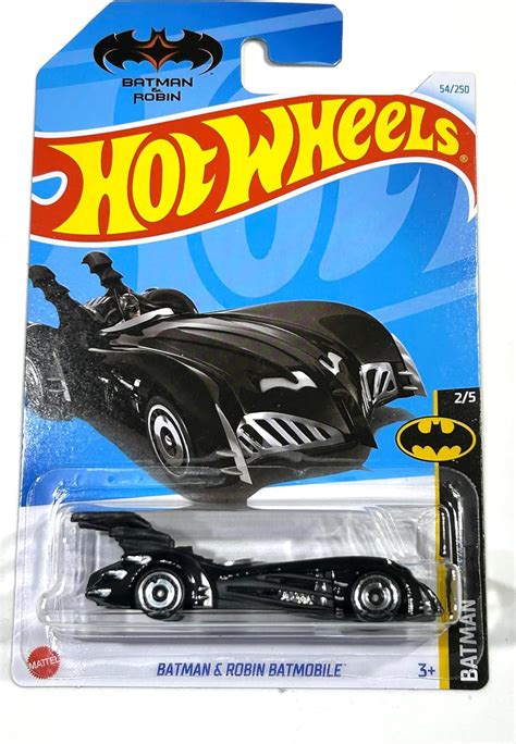 Hot Wheels Batman & Robin Batmobile Black - 1:64 Die-Cast Car - Car ...