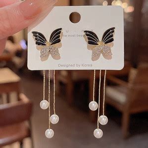 Flipkart.com - Buy BLINGEE Earrings for Women Girls Butterfly Diamond ...