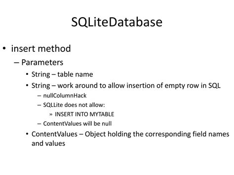 Image result for Sample Format of SQLite Database
