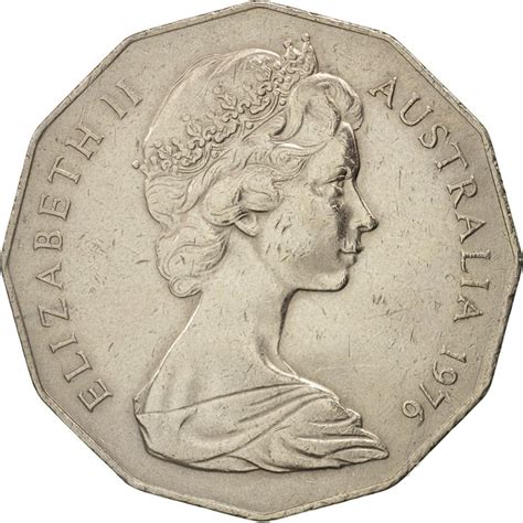 Fifty Cents 1976, Coin from Australia - Online Coin Club