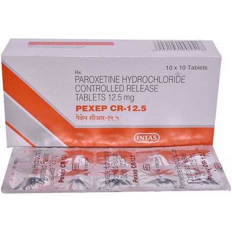 Pexep CR 12.5 Tablet 10's Price, Uses, Side Effects, Composition ...