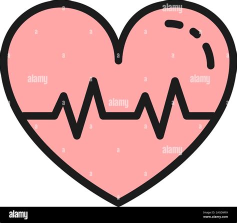 Vector problems with heart, thrombus flat color line icon Stock Vector Image & Art - Alamy