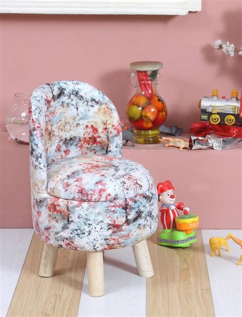 Smartkart Kids Ottoman Stool for Sitting – Cartoon Print Pouffe ...