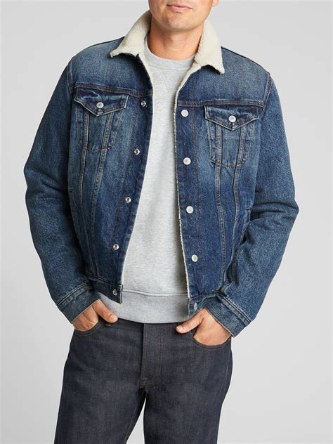 Icon Sherpa-Lined Denim Jacket | Gap Factory