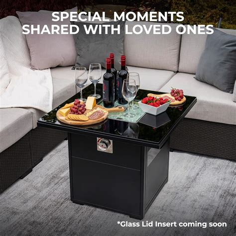 Buy Outland Living Yaletown 420 Model Square Fire Pit Table for Outside ...