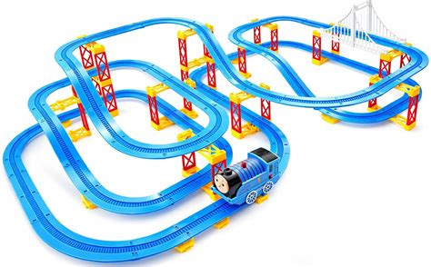 Buy Kiditos Electric Powered Train Track Set Motorized Engine DIY Self ...