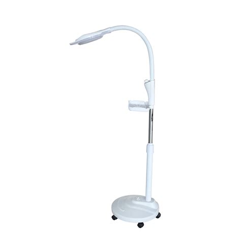 16XDiopter Floor Stand Rolling Magnifier LED Lamp Glass Magnifying ...