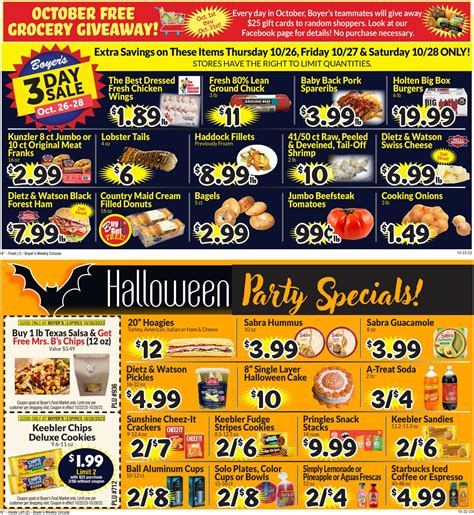 Boyer's Food Markets Ad Circular - 10/22 - 10/28/2023 | Rabato