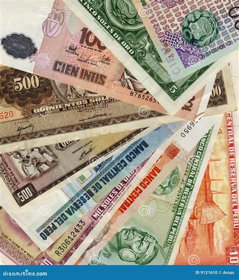Peruvian money closeup stock photo. Image of bank, crisis - 9121610