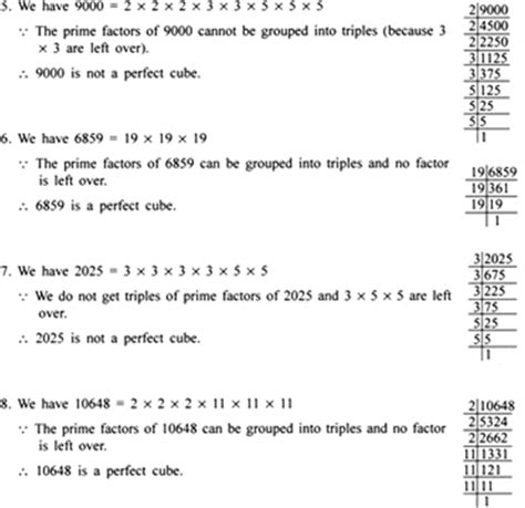 Which of the following are perfect cubes? 1. 400 2. 3375 3. 8000 4 ...